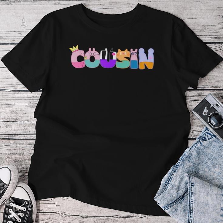 Cousin Birthday Girl Pig Family Party Decorations Women T-shirt Personalized Gifts