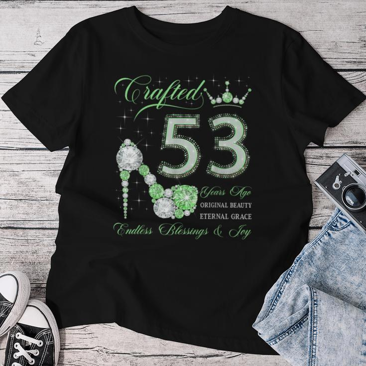 Crafted 53 Years Ago 53Rd Birthday 53 Years Old Woman Queen Women T-shirt Unique Gifts