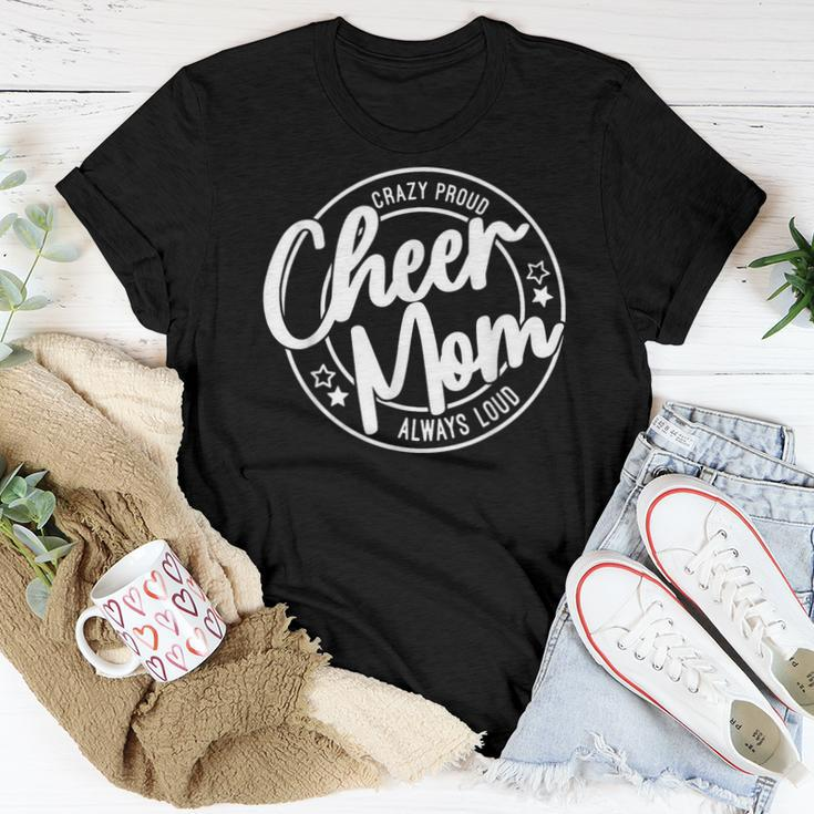 Crazy Proud Cheer Mom Always Loud Women T-shirt Unique Gifts