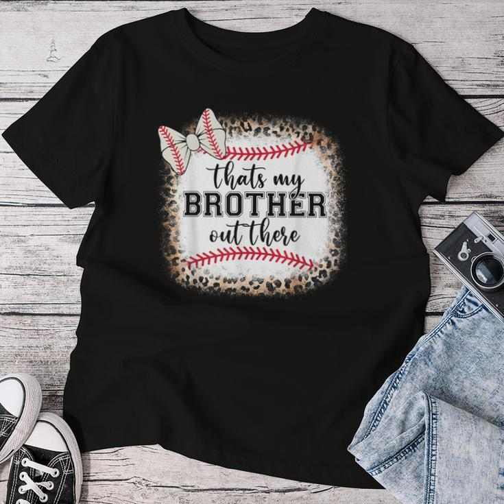 Cute Baseball Sister Thats My Brother Out There Toddler Girl Women T-shirt Unique Gifts