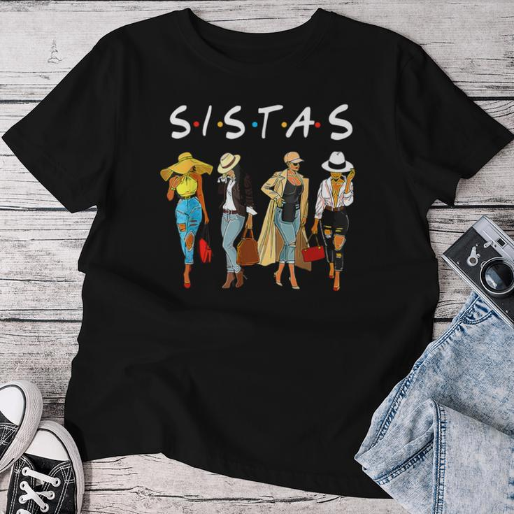 Cute Proud Black Sistas Queen Melanin African American Women Women T-shirt Unique Gifts