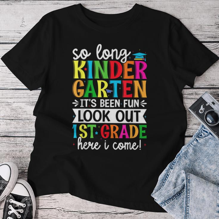 Cute So Long Kindergarten Look Out First Grade Here I Come Women T-shirt Funny Gifts