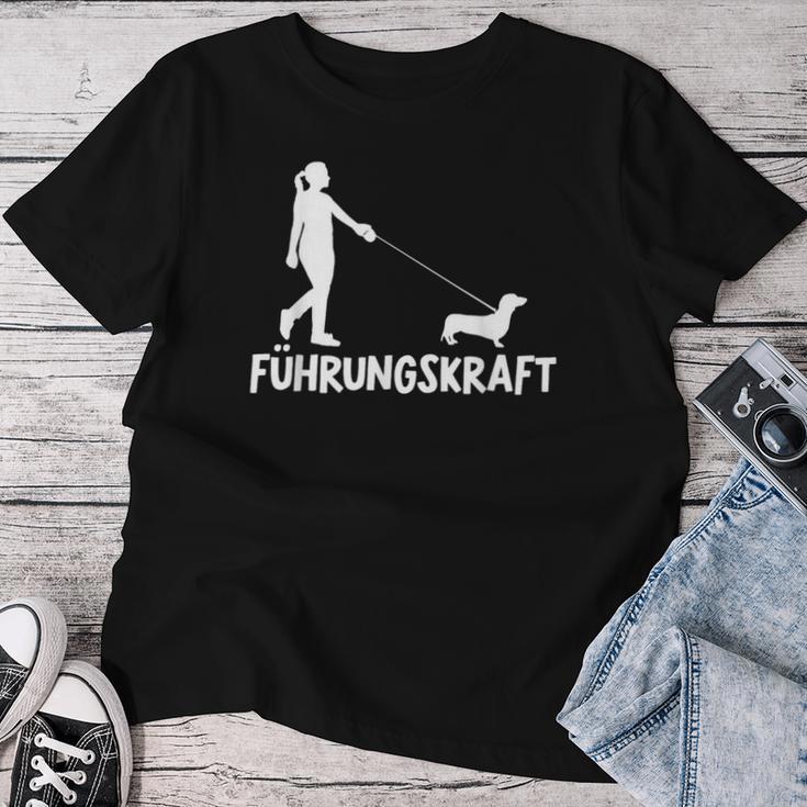 Dachshund Leadership Teckel Dogs Mum Female Dachshund T-shirt Frauen Lustige Geschenke