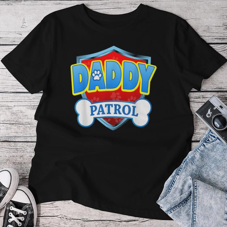 Daddy Of The Birthday Boy Girl Dog Paw Family Matching Women T-shirt Unique Gifts