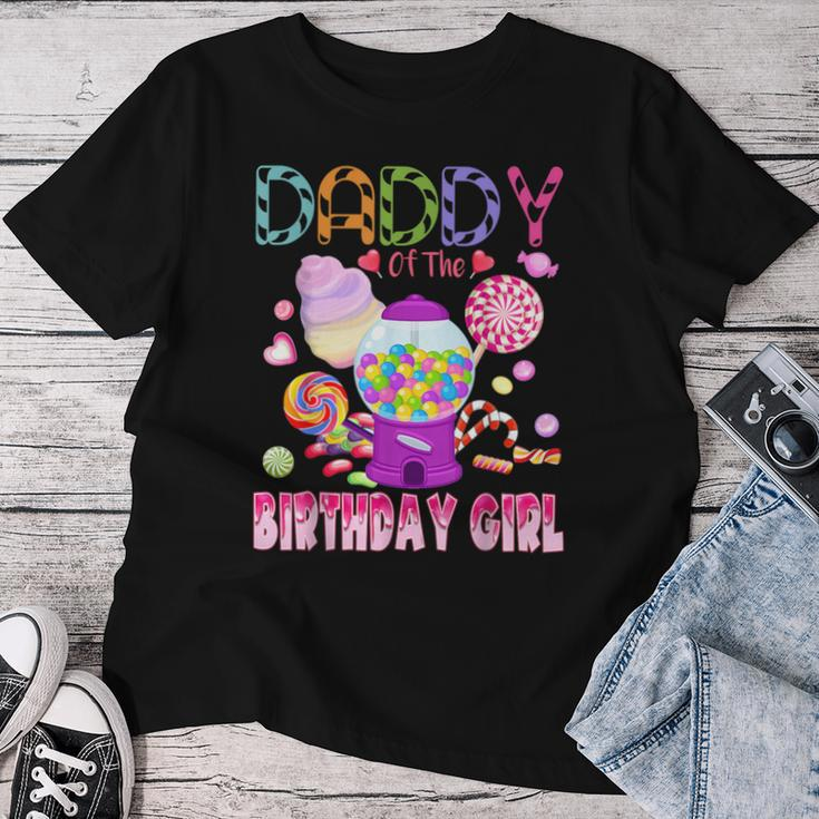 Daddy Of The Birthday Girl Candyland Candy Birthday Women T-shirt Personalized Gifts