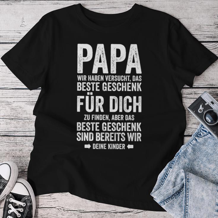 Das Beste Geschenk Sind Wir Father's Day Son Daughter Papa T-shirt Frauen Lustige Geschenke