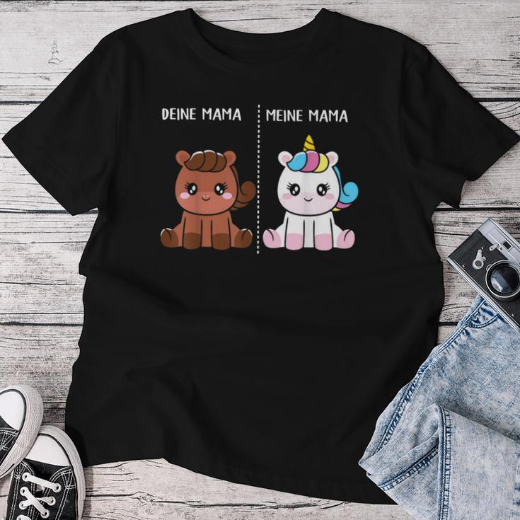 Deine Meine Mama Lustig Muttertag Mutter Geschenk Damen T-shirt Frauen Lustige Geschenke