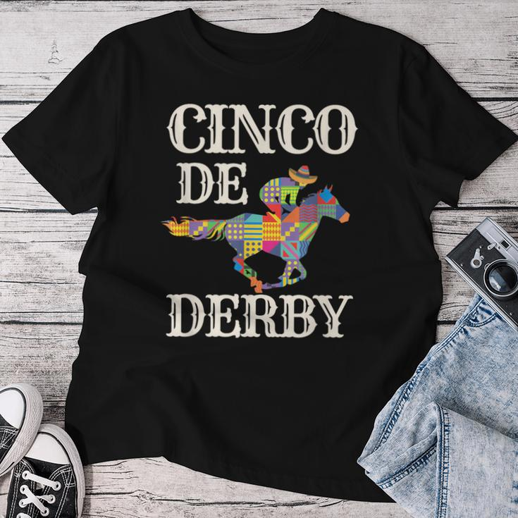 Derby De Mayo Cinco De Mayo Horse Racing Sombrero Women T-shirt Funny Gifts