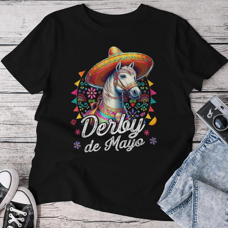 Derby De Mayo For Horse Racing Mexican Women T-shirt Funny Gifts