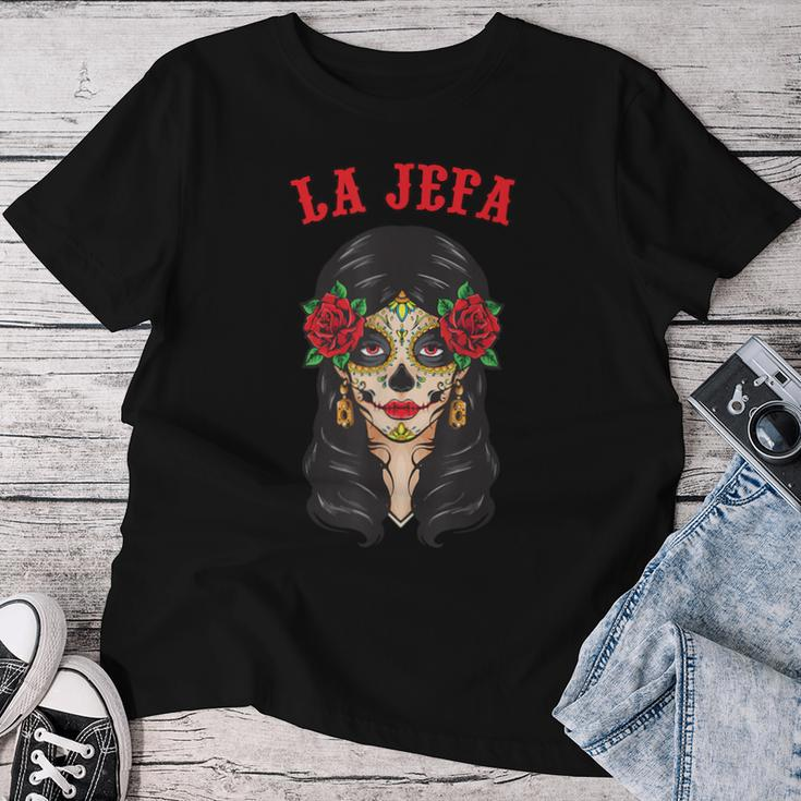 Dia De Los Muertos La Jefa Catrina Ladies Day Of Dead Women T-shirt Funny Gifts
