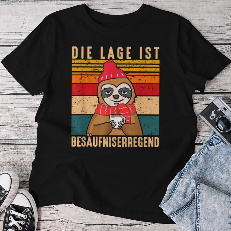 Die Lage Ist Besaufniserregend Sloth Punch T-shirt Frauen Lustige Geschenke