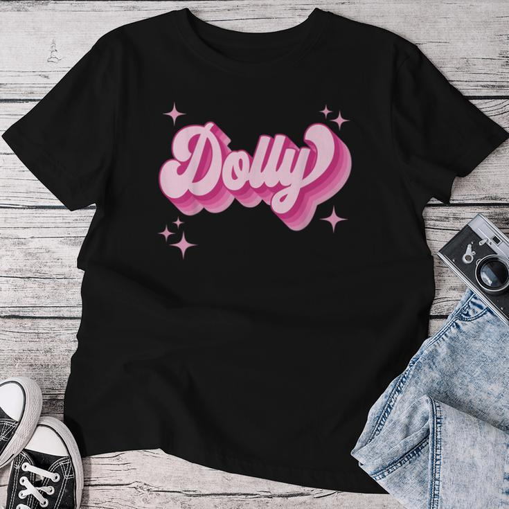 Dolly First Name Girl Vintage Style 70S Personalized Retro Women T-shirt Unique Gifts
