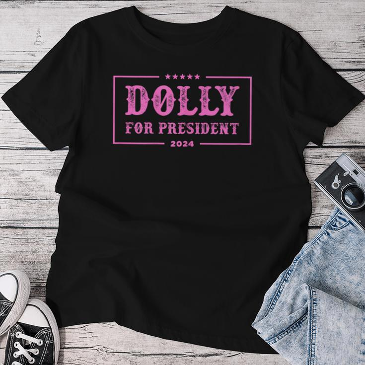 Dolly For President 2024 Retro Dolly Women T-shirt Funny Gifts