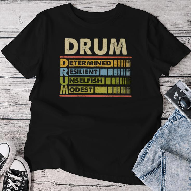 Drum Family Name Last Name Drum Women T-shirt Funny Gifts