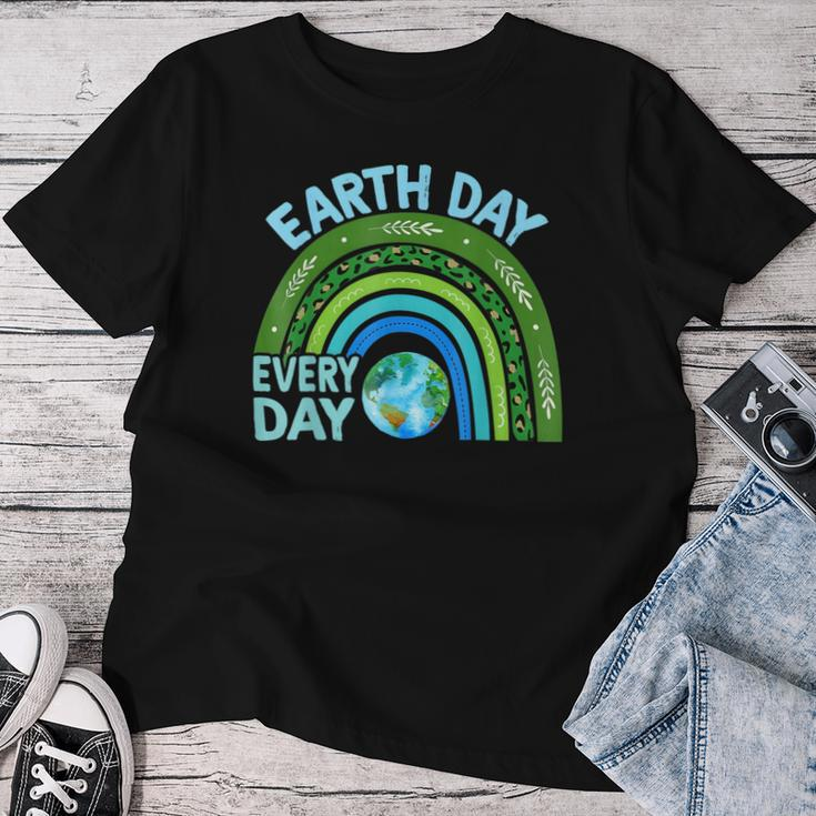 Earth Day Every Day Rainbow Earth Day Awareness Planet Women T-shirt Unique Gifts