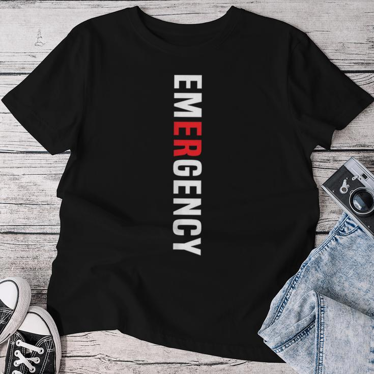 Emergency Department Emergency Room Nurse Healthcare Women T-shirt Funny Gifts