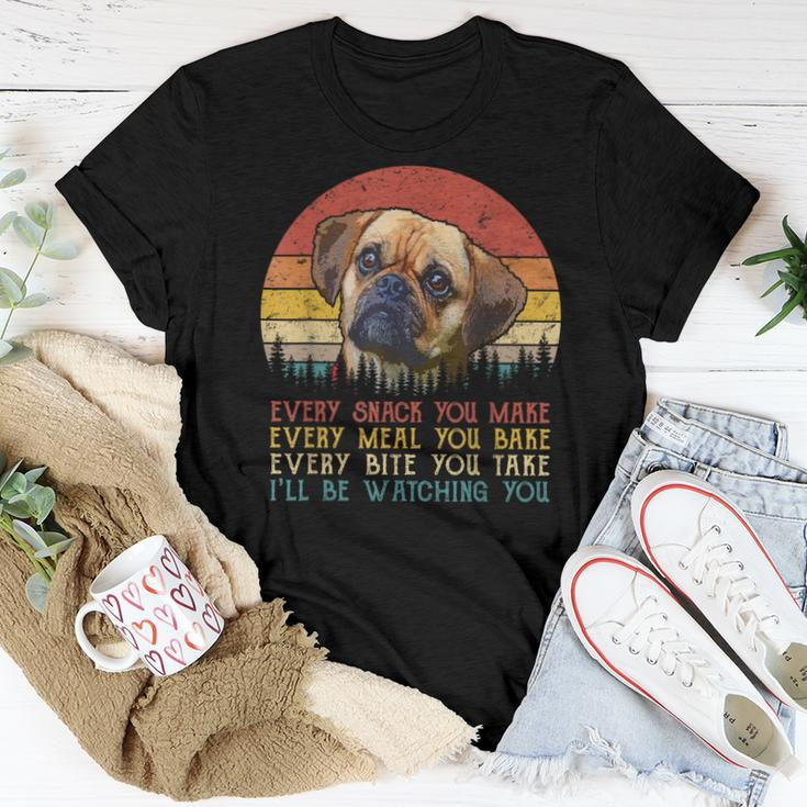 Every Snack You Make Puggle Dog Dog Mom Dog Dad Women T-shirt Funny Gifts
