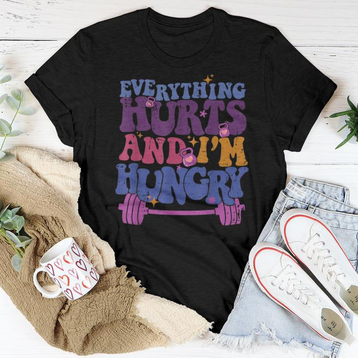 Everything Hurts I'm Hungry Workout Men Women T-shirt Funny Gifts