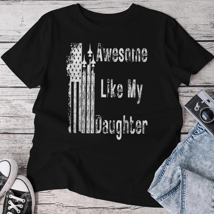 Fantastisch Wie Meine Tochter Papa Mama T-shirt Frauen Lustige Geschenke