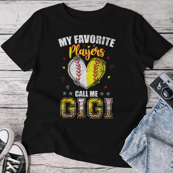 My Favorite Baseball Softball Players Call Me Gigi Men Women T-shirt Funny Gifts