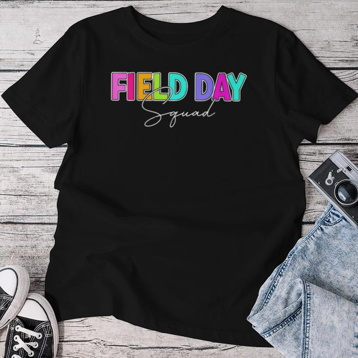 Field Day Squad Teacher First Last Day Of School 2024 Women T-shirt Personalized Gifts