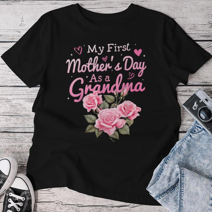 My First Mother's Day As A Grandma Happy 2024 Women T-shirt Funny Gifts