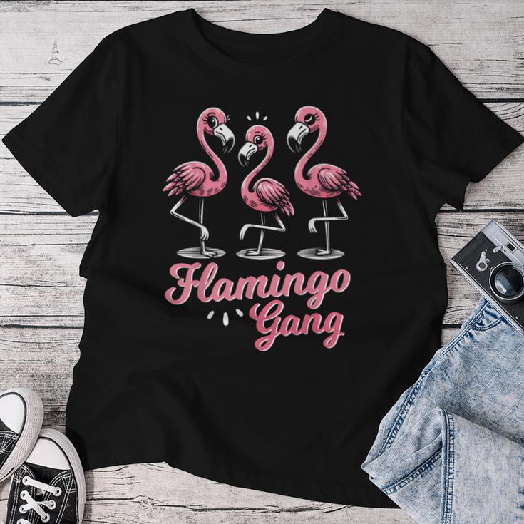 Flamingo Gang Lustiges Flamingo Urlaubs Und Jga T-shirt Frauen Lustige Geschenke