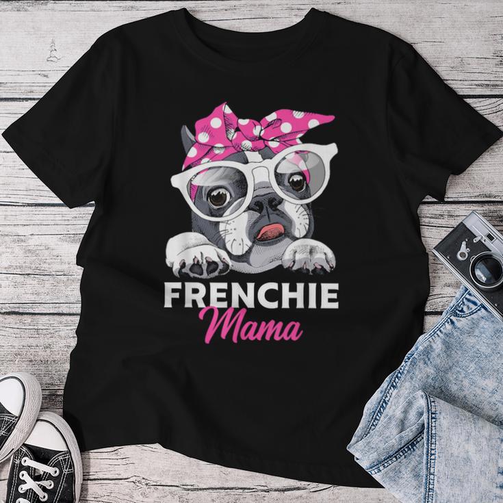 French Bulldog Mum Woman Frenchie T-shirt Frauen Lustige Geschenke