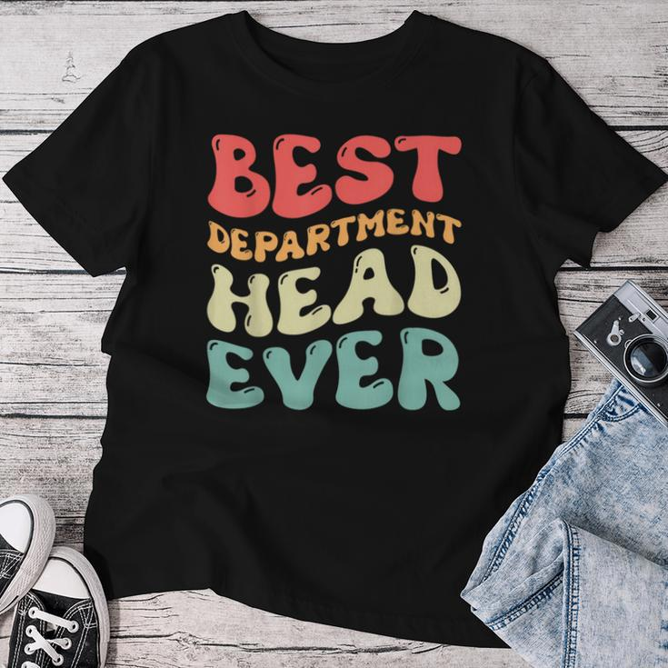 Best Department Head Ever Vintage Groovy Women Women T-shirt Funny Gifts