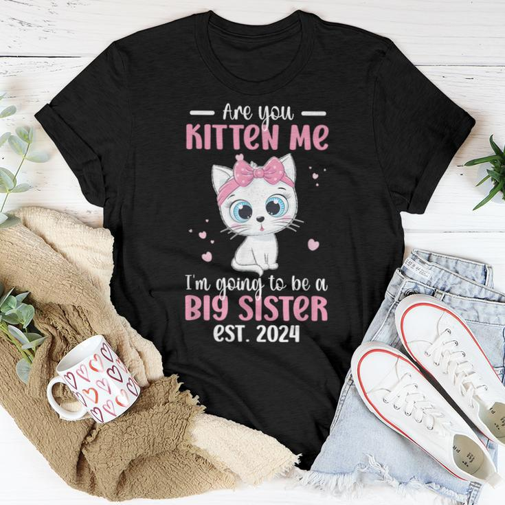 Big Sister To Be 2024 Promoted To Big Sister 2024 Women T-shirt Unique Gifts