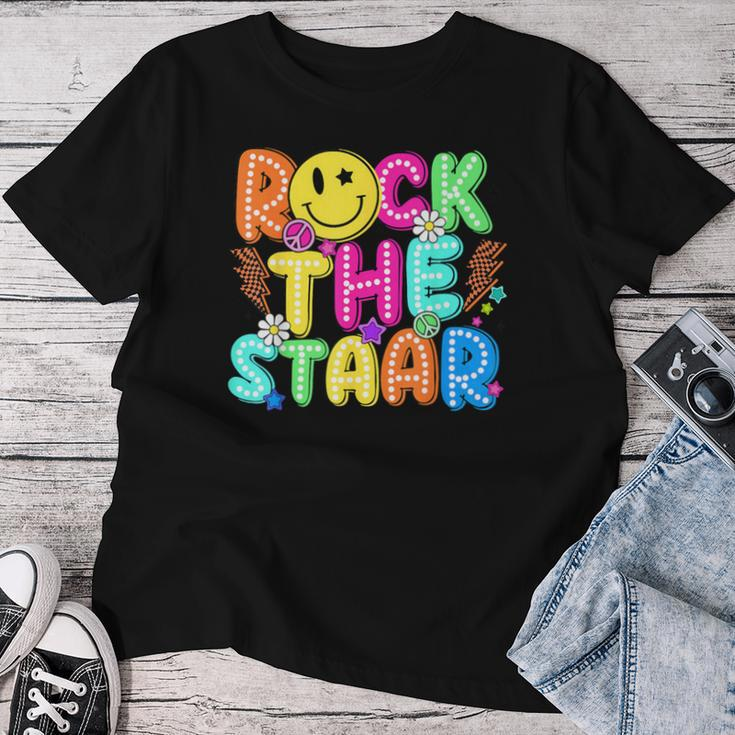 Rock The Test Testing Day Teacher Student Motivational Women T-shirt Unique Gifts