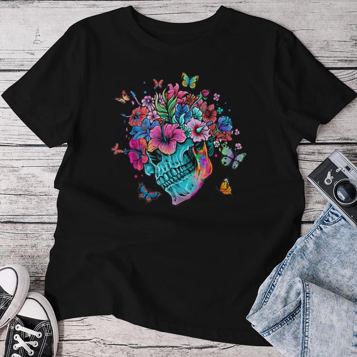 Skulls Gifts, Floral Shirts