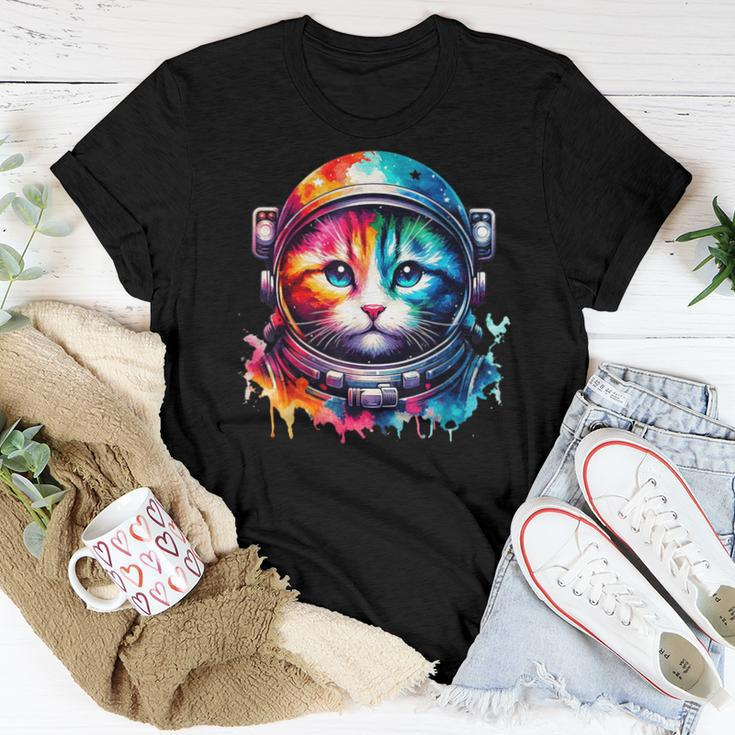 Space CatCat Astronaut For Cat Lover Women T-shirt Unique Gifts