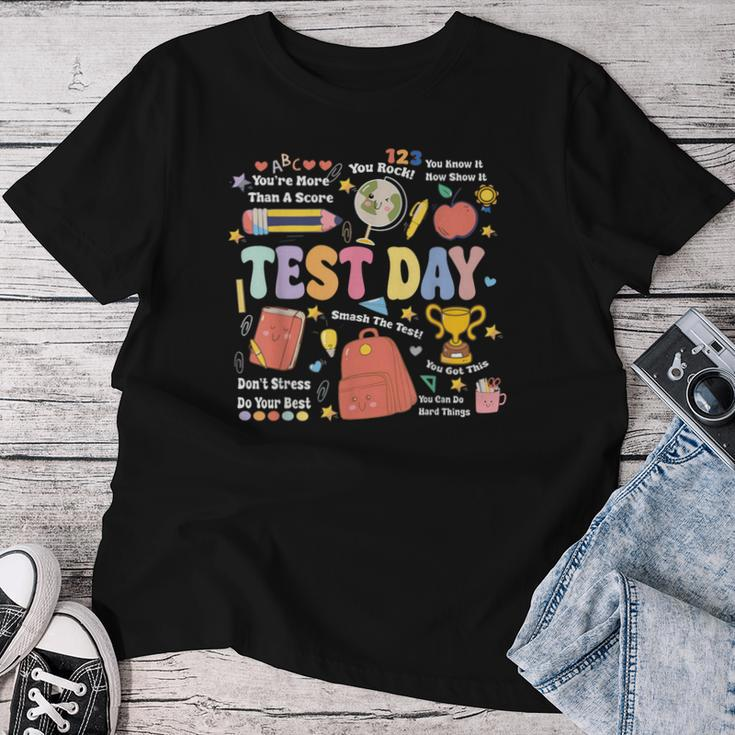 Teacher Test Day Motivational Teacher Starr Testing Women T-shirt Unique Gifts