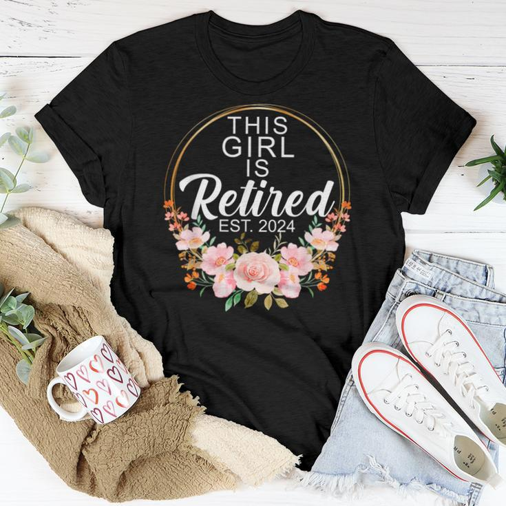 This Girl Is Retired Est 2024 Retirement Women T-shirt Unique Gifts