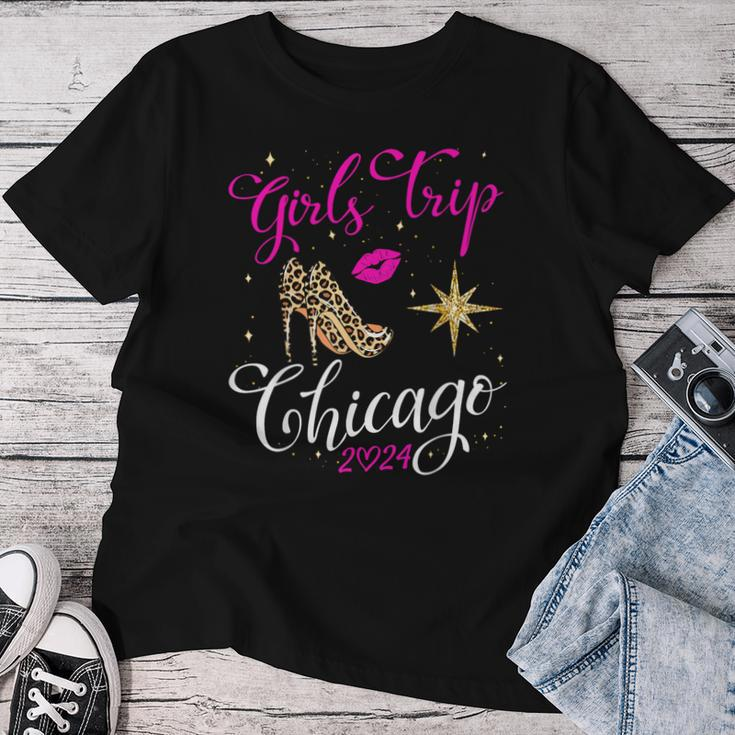 Girls Trip Chicago 2024 Weekend Birthday Squad Women T-shirt Funny Gifts