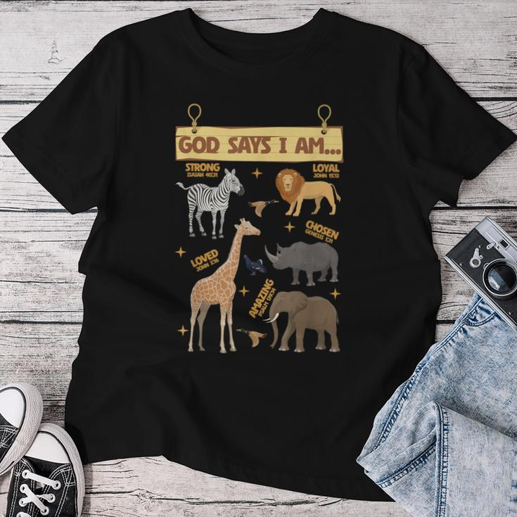 God Says I Am Wildlife Sanctuary Lover Boy Girl Christian Women T-shirt Unique Gifts
