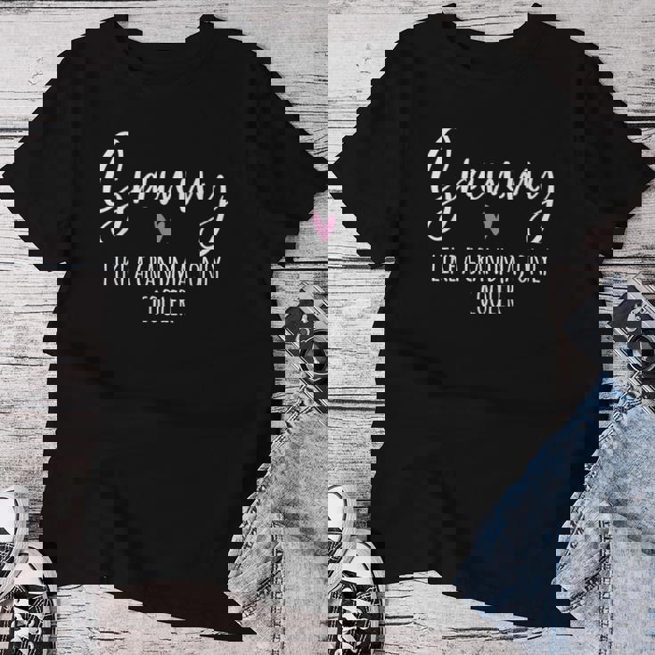 Grammy Like A Grandma Only Cooler Heart Mother's Day Grammy Women T-shirt Unique Gifts