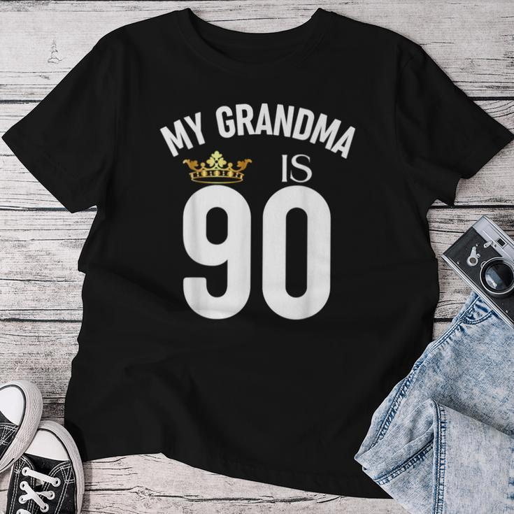 My Grandma Is 90 90Th 90 Years Old Mama Mum Mother Mom Women T-shirt Personalized Gifts