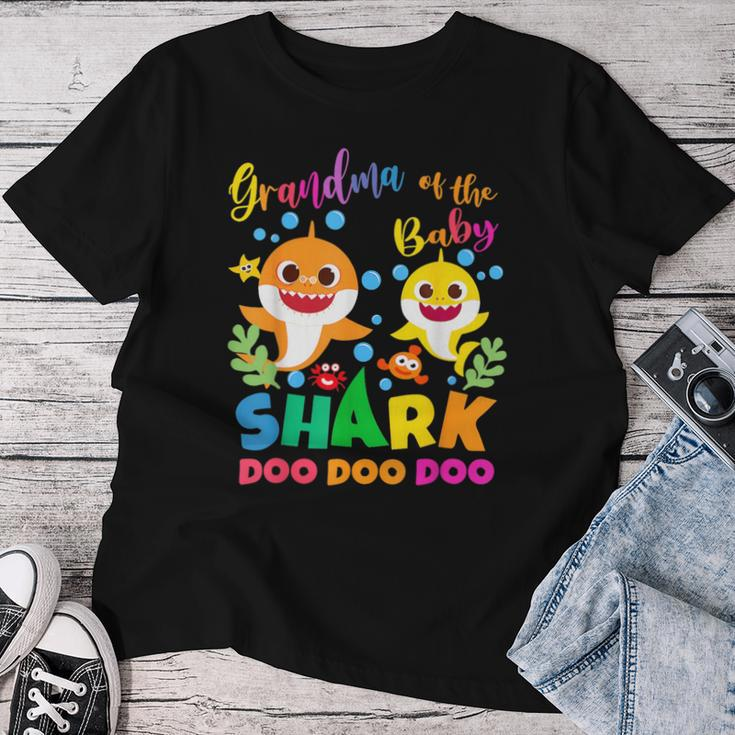 Grandma Of The Shark Birthday Boy Girl Party Family Women T-shirt Funny Gifts