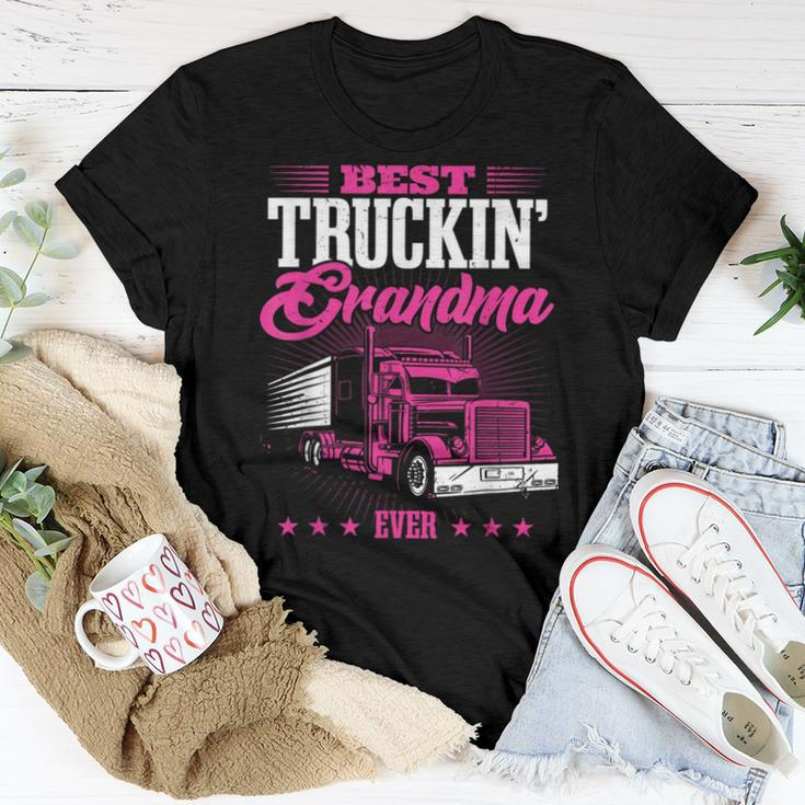 Grandmother Truck Driver Best Truckin' Grandma Ever Women T-shirt Unique Gifts