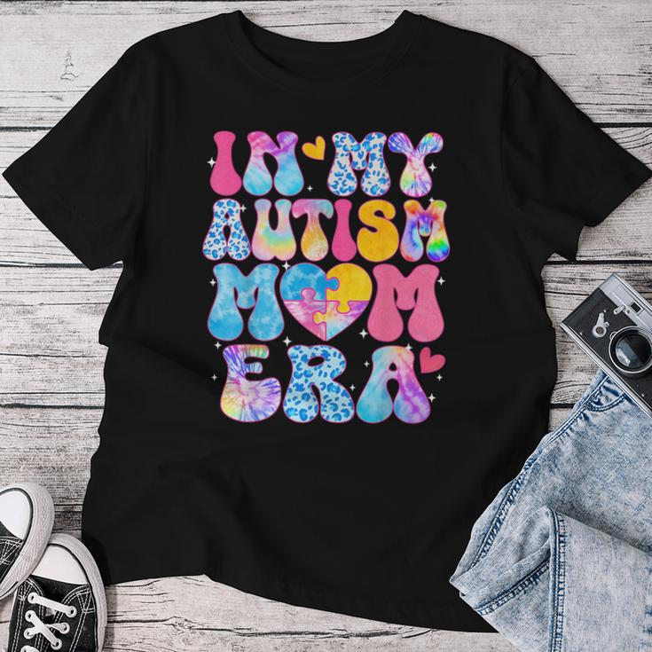 Groovy In My Autism Mom Era Autism Awareness Day Womens Women T-shirt Unique Gifts