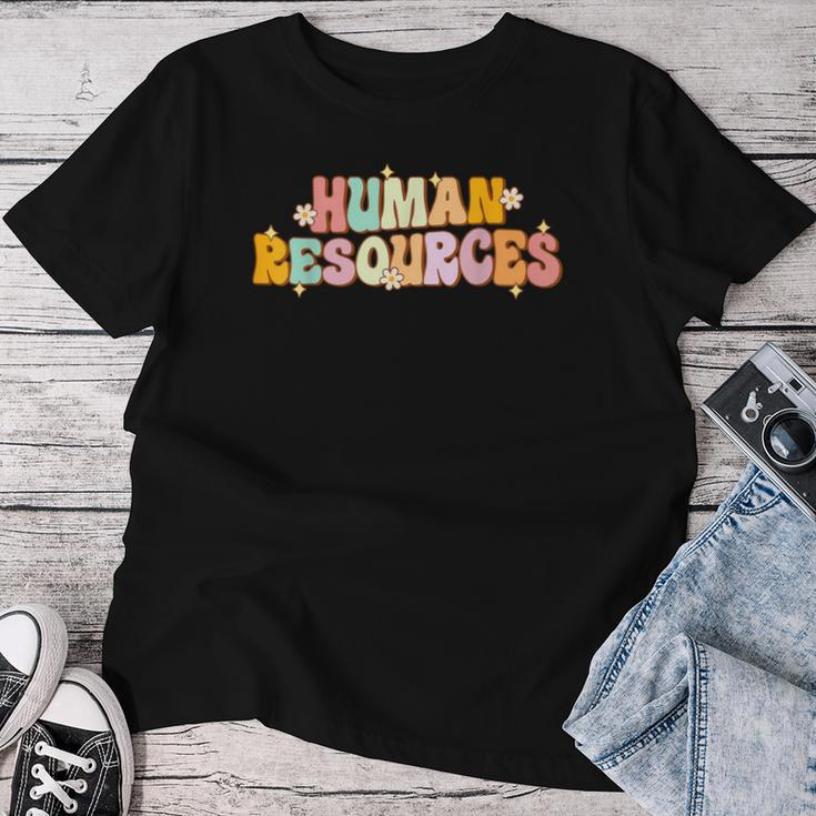 Groovy Human Resources Recruitment Specialist Hr Squad Women T-shirt Personalized Gifts