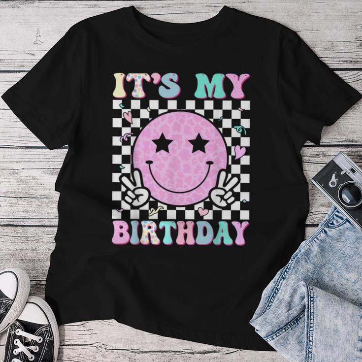 Groovy It's My Birthday Ns Girls Smile Face Bday Women T-shirt Unique Gifts