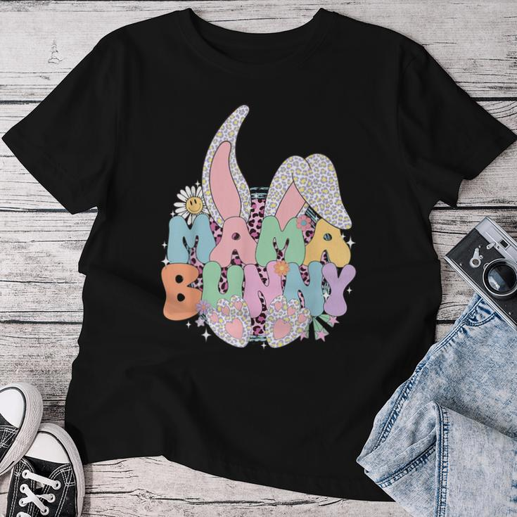 Groovy Mama Easter Day Rabbit Mom Hippie Trendy Women T-shirt Unique Gifts