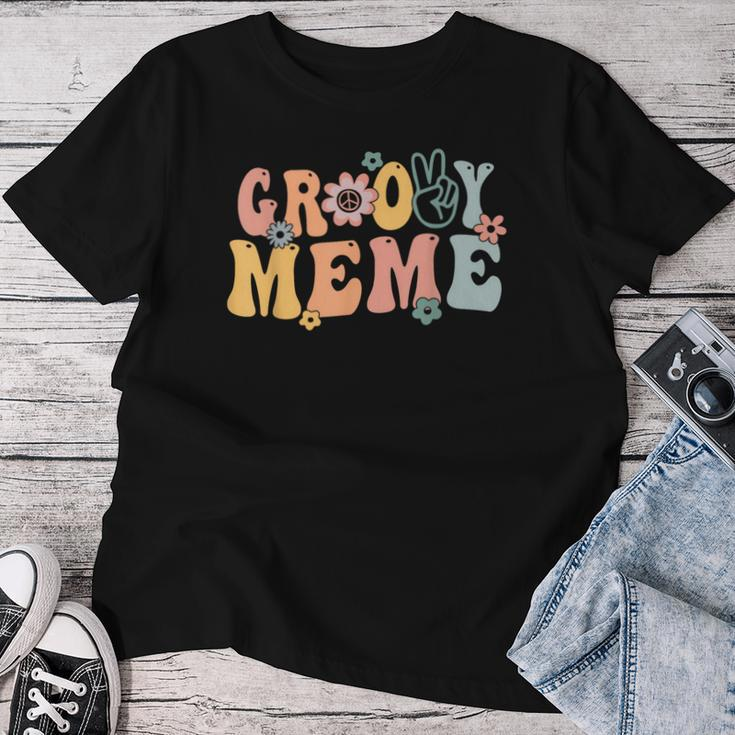 Groovy Meme Retro Mom Family Matching Mother's Day Women T-shirt Personalized Gifts