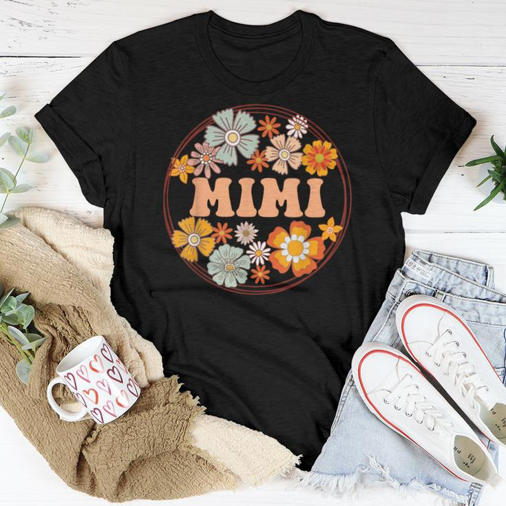 Groovy Mimi Retro Flowers Mother's Day Grandma Women T-shirt Funny Gifts