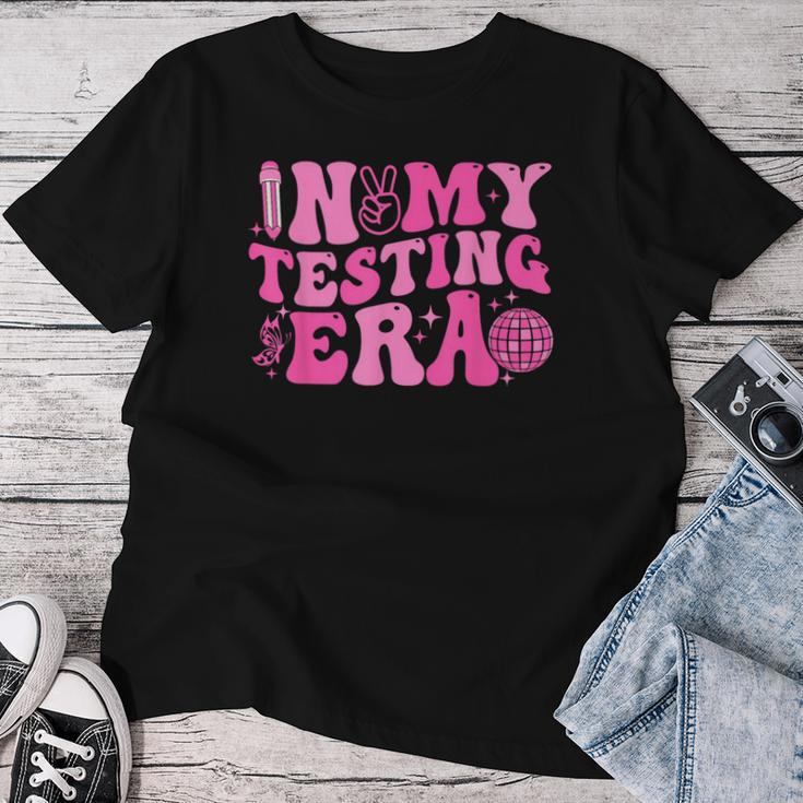 Groovy In My Testing Era Teacher Testing Day Motivational Women T-shirt Unique Gifts