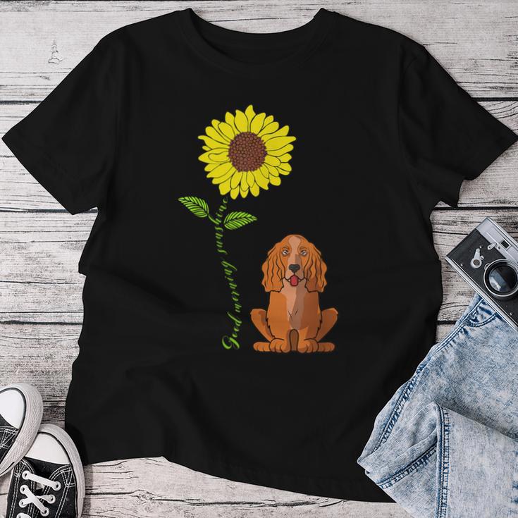 Gute Sonne Sonne Cocker Spaniel Mama Papa T-shirt Frauen Lustige Geschenke