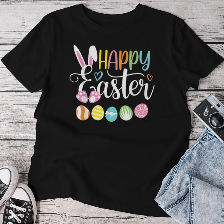 Happy Easter Rabbit Bunny Face Egg Easter Day Girls Women T-shirt Unique Gifts
